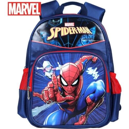 Spiderman Schoolbags Captain America Boy Girl Children School Bags Frozen Anna Elsa Student Backpack for Young Peoople