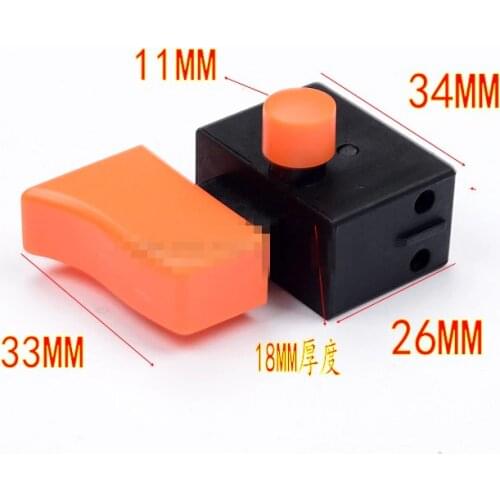 16CM 125VAC 12A/2A/10A 250VAC Replacement DPST Power Tool Trigger Airplane mixing drill flashlight Switch Color random