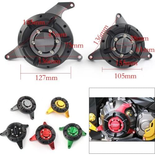 Motorcycle Engine Stator Falling Protection Cover Set For Kawasaki Z800 Z 800 2013 2014 2015 2016 CNC Aluminum
