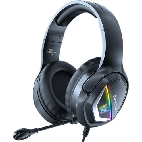 HIFI Stereo Earphones Professional Led Light Wired Gamer Headphones With Microphone For Computer PC Gaming Bass Stereo Headset