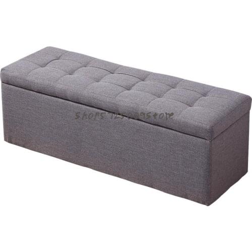 Cloth Art Shoes Changing Stool Shoe Cabinet Can Sit Shoes Wearing Stool Household Sofa Rectangular Storage Fitting Room Bench Be