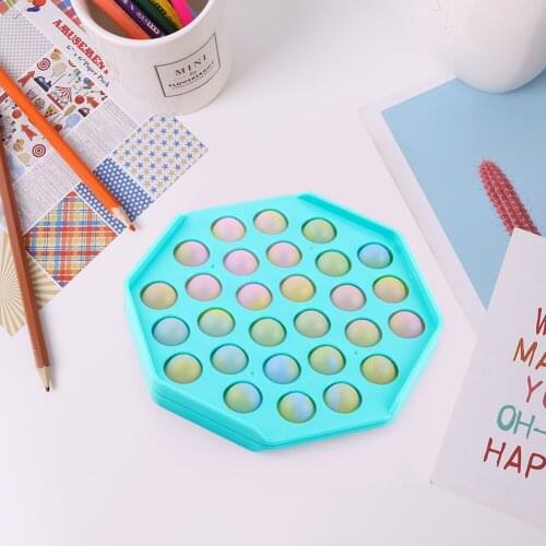 Dimple Fidget Toys Silicone Octagon Shape Sensory Toy Anti-stress Relaxing Autism Toys Stress Relieve Special Needs dropship#20