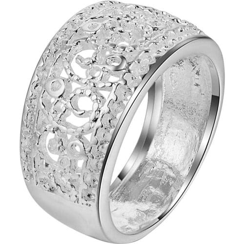 AR268 Free Shipping Wholesale silver Ring, 925 fashion silver plated fashion jewelry Arabesquitic Honorable finger Rings