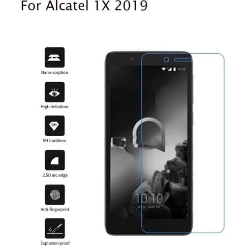 Premium Explosion Proof Tempered Glass For Alcatel 1X (2019) 2019 5008D 5008T 5008Y 5.5 in Screen Protector With Cleaning Tools