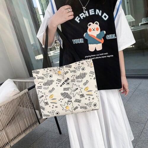 Ladies Designer Totes Shoulder Bag Printing Start Women Cotton Shopping Women Eco Reusable Shopper Bags Canvas messenger Bag
