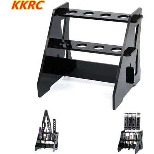 1set RC Screwdriver Repair Tool Shelf Hex Screwdriver Tool Kit Shock Absorber Storage Rack For RC Toy TRX4 SCX10 HSP WLTOYS