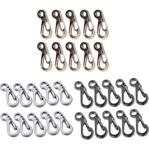 10 Pack Mini SF Spring Buckle Carabiner Key Buckle Key Buckle Multifunctional Climbing Button