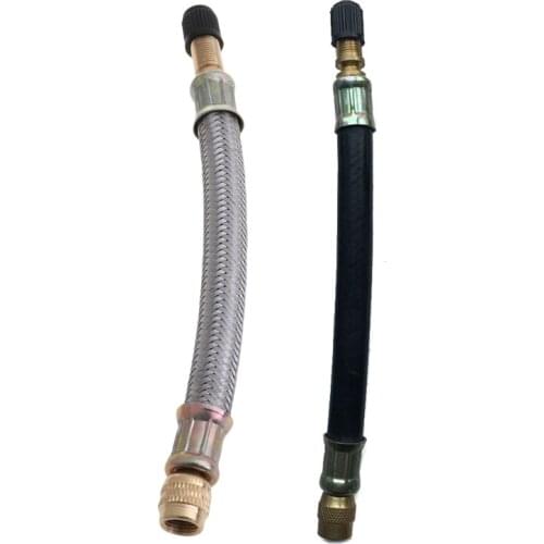 150mm Braided Flexible Hose Car Wheels Tyre Valve Stems Extensions Tube Adapter