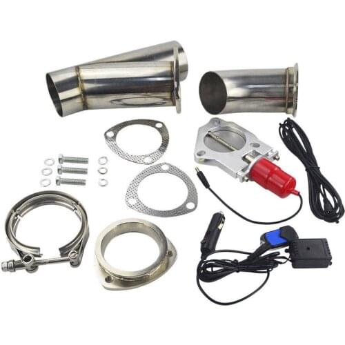 2.5" Exhaust System Exhaust Catback Downpipe Cutout E-Cut Valve Cut Out Muffler With Manual Switch