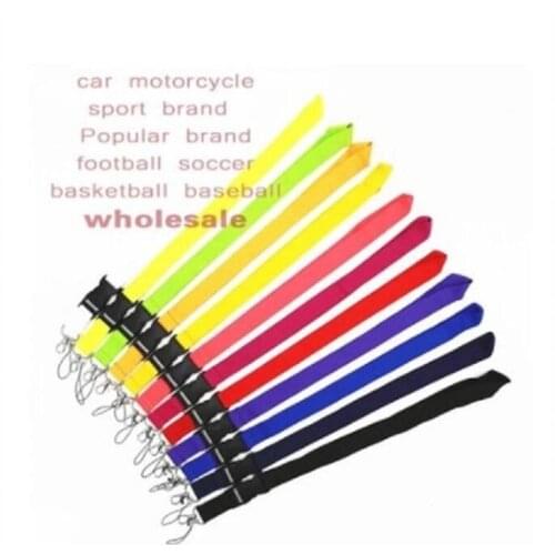 Free shipping 100 Pcs /Wholesale lots Mix logo lanyard Phone Lanyard key chains Neck Strap P066