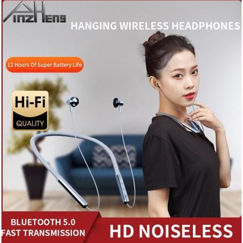 TWS Bluetooth Wireless Earphones Noise Canceling Sports Running Sweat Proof Headset 9D Stereo Neck Hanging Wireless Headphones