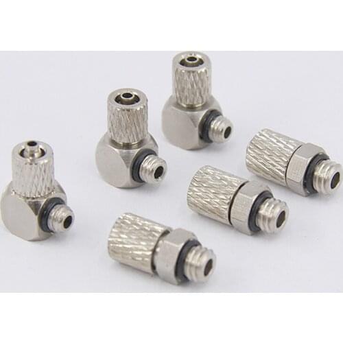 Quick Twisting Joint Pneumatic Fitting PC M5/M3/M6/M4 PL M3/M4/M5 SMC Type Mini Metal Locking Brass Straight Elbow Tee Hose