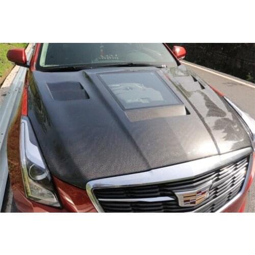 Suit For Ats-l Cadillac Carbon Fiber Front and Rear Spoiler Tail Lip Side Skirt Cover