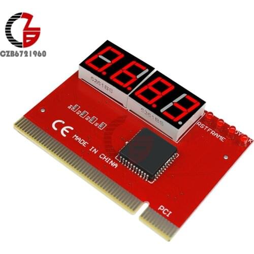 Digital LED Display 4 Digit Analysis Diagnostic Tester Module POST Card PCI PC Analyzer Motherboard MO