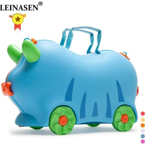 Children luggage kid suitcase locker handbag boy girl baby Toy box luggage Pull rod box Can sit ride Check box