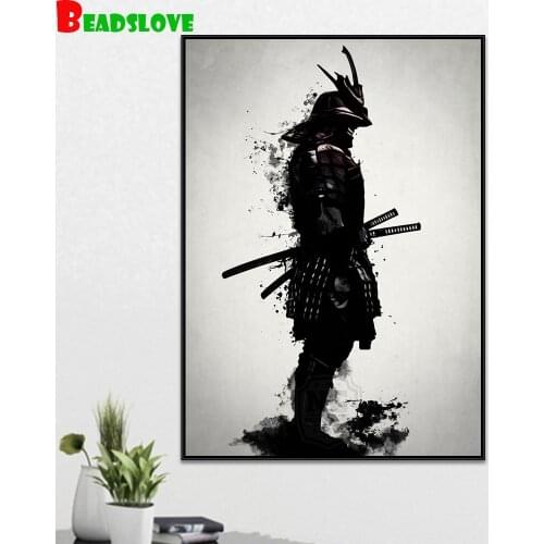 DIY Diamond Painting Picture of Rhinestones diamond embroidery Japanese samurai Home Decoration G16