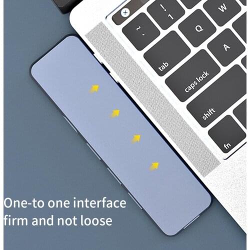 8in1 Dual Type C to HDMI 3 USB3.0 Interfaces Micro-SD/TF Card Hub Dock Adapter