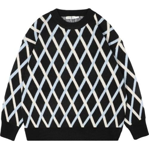 Cashmere Sweater Men Autumn Winter Geomotric Pattern Wool Sweater Men Casual Warm Pullover Sweater New 2021 Trends Top Male