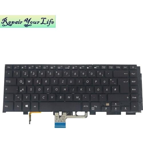 Laptop keyboard for ASUS UX530 UX530UX UX530UQ UX550 UX580 GR GE German black backlight NSK-WK1BU accessories