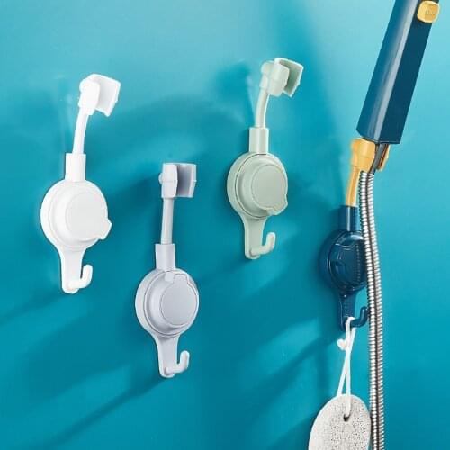 360 Degree Rotary Bathroom Punch-free Shower Head Bracket Adjustable Suction Cup Mount Holder Shower Stand Nozzle Hanger
