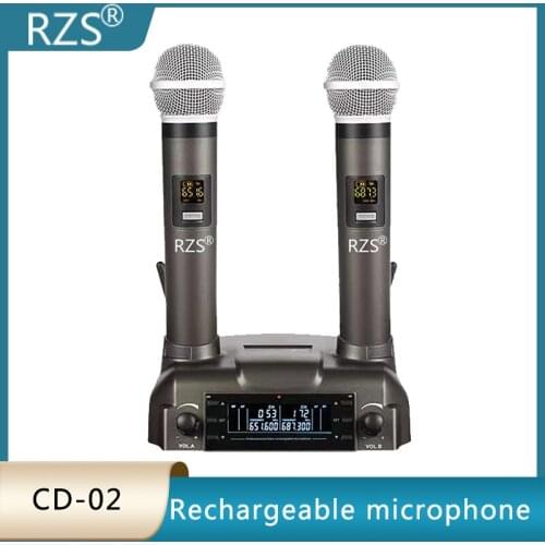 Magnetic field induction charging wireless microphone one by two karaoke wireless microphone car charging treasure power supply