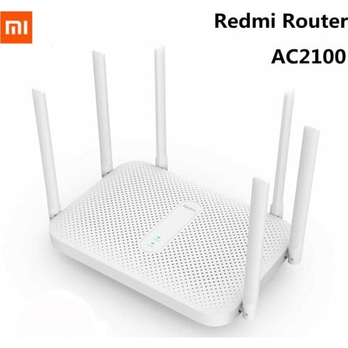 Xiaomi Redmi AC2100 Router Gigabit 2.4G 5.0 Ghz 128 Mb Ram 2033Mbps Wireless Router Wifi Repeater 6 High Gain Antennas Wider