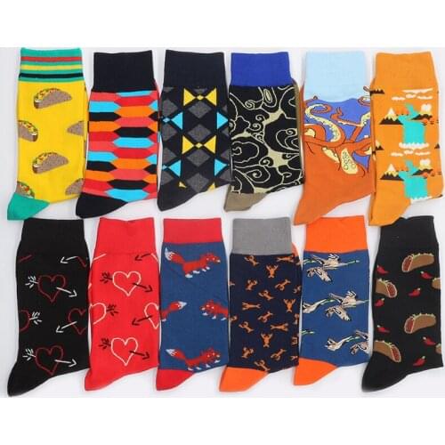 Mens Cotton Socks Womens Gifts Christmas Print Animal Food Funny Winter Set Sock Warm From The Factory Dropshipping Contact Us
