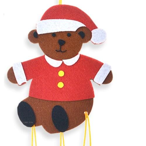 2021 New Christmas bear toy Cutting Die Mold Diy Scrapbook Decoration Wooden Knife Mould Suitable For Fustelle