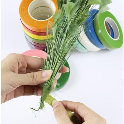 Wholesale 11mm Width Florist Floral Ribbon Tape Corsages Artificial Flower Stamen Wrap DIY Craft Accessories 30 Yards / Roll