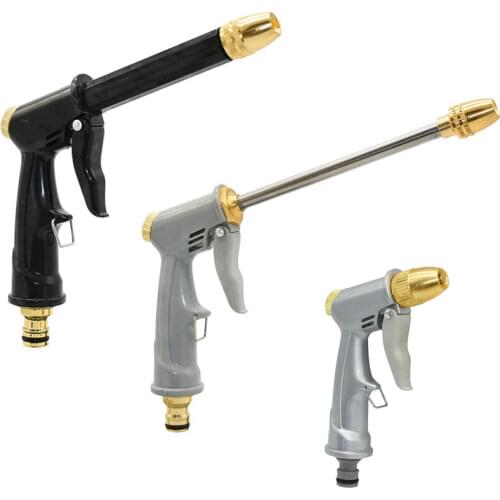 Garden irrigation Portable High-Pressure Water Gun Adjustable Nozzle Car Washing Garden Flower Lawn Watering 1Pc