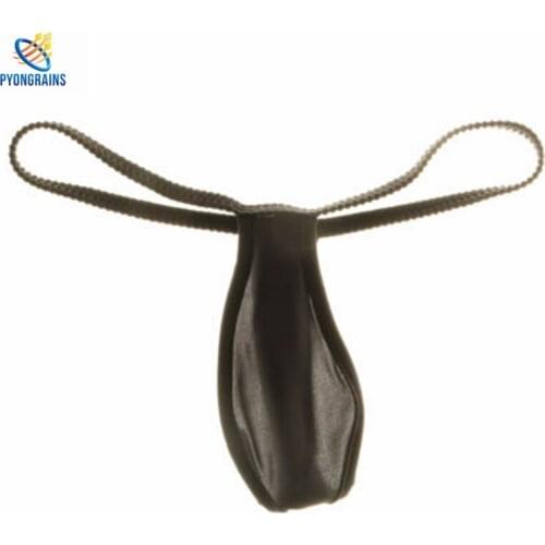 PYONGRAINS Bikini 2017 Sexy Gay Underwear Thongs Ice Silk Mens underwear Sexy Men G-Strings Men Sexy Jockstraps Sissy Panties