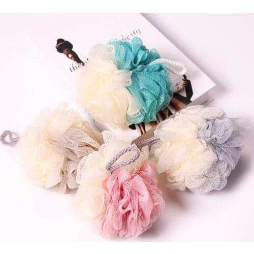 Bathtub Shower Brush Soap Foam Shower Gel Exfoliating Large Bath Sponge Mesh Tennis LX7640