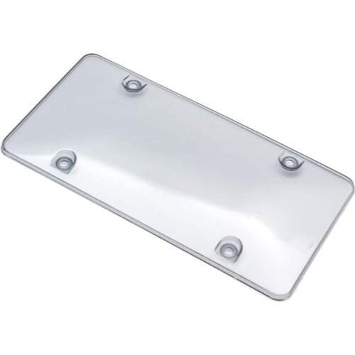 Car License Plate Shield and Frame, Tinted Cover to Fits for all USA and Canada License Plates - 12inch x 6inch - Smoke