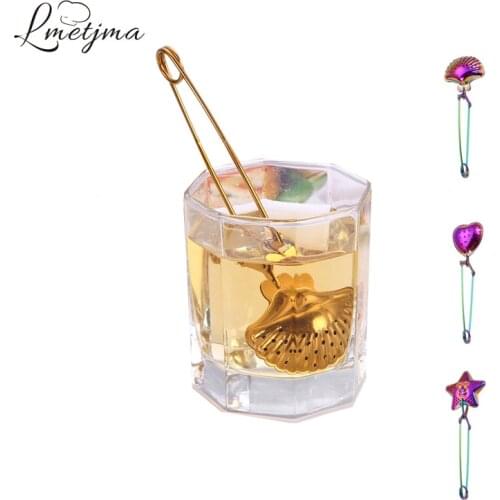 LMETJMA 3 PCS Rainbow Tea Infuser Stainless Steel Tea Strainer Teapot Reusable Loose Tea Leaf Spice Filter Mesh Tea Ball KC0022