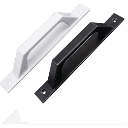 Aluminum Alloy Sliding Door Handle Modern Kitchen Cabinet Bedroom Drawer Door Window American Pulls Black White Long Handles