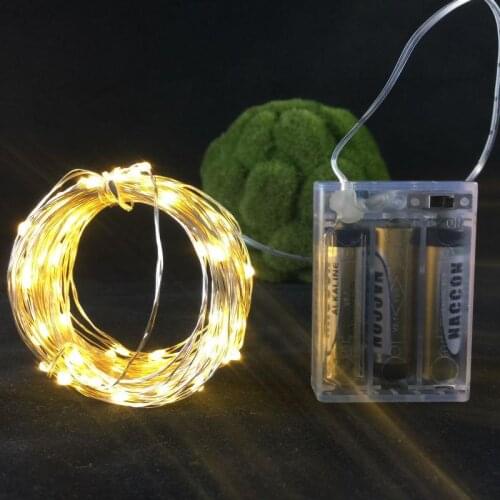 5pcs *10M 100LEDs AA battery operated led string lights led fairy lights Christmas lamps Lights Xmas Wedding Party Decoration