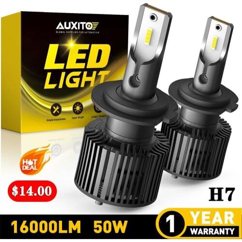H7 LED Headlight Bulbs 16000LM Turbo Led 12V Headlamp H7 Car Lamps For Front Lights 6000K White 50W Car Lights Accessories CSP