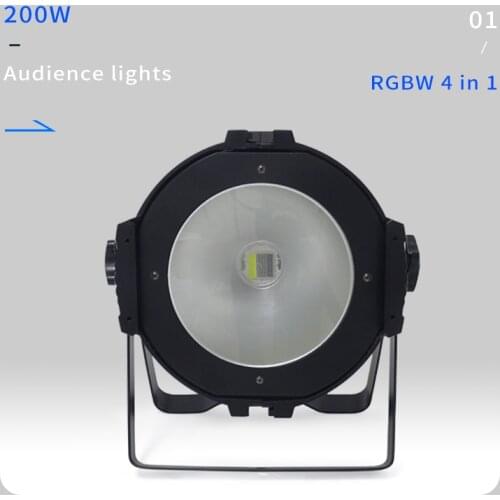 LED Par COB 200W High Power Aluminium Cold and Warm 2in1 Stage Lighting With 200W COB RGBW 4in1 DJ Disco Audience lights