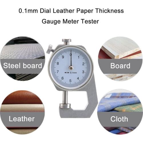 0-10mm Dial Thickness Gauge Leather Paper Thickness Meter Tester For Leather Paper Thickness Meter Measuring Tool