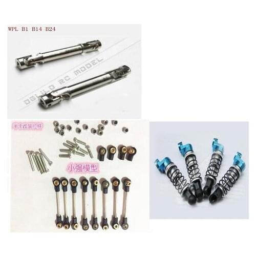 WPL B1 B-1 B-14 B16 B24 C14 1:16 Truck 4WD RC Crawler upgrade accessories tie rod + shock absorber + drive shaft
