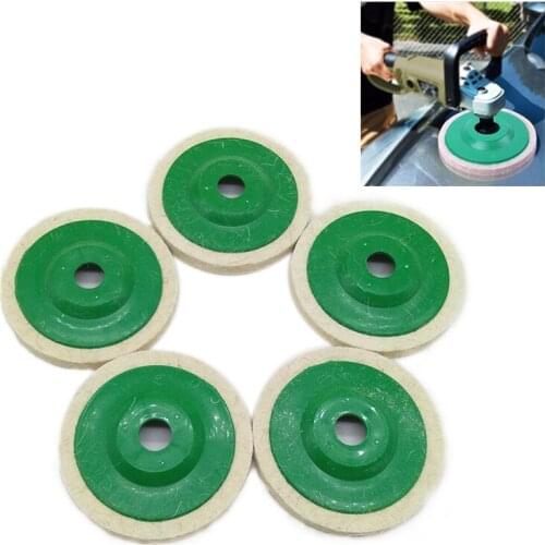 YEODA Superior Quality 4 Inch 100mm Round Polishing Wheel Wool Felt Buffing Polishers Pad Buffer Tools For Metal Marble