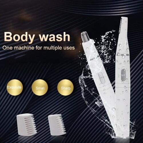 1 Pcs Portable Electric Practical Nose Hair Trimmer Remover Kit Waterproof Knife Head Low Noise Household Shaver Without Battery