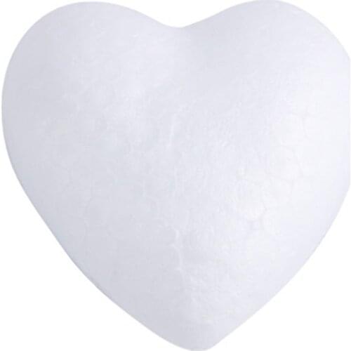 20pcs 50mm Polystyrene Styrofoam Foam Ball White Craft Heart-shaped For DIY Christmas Party Decoration Supplies Gifts