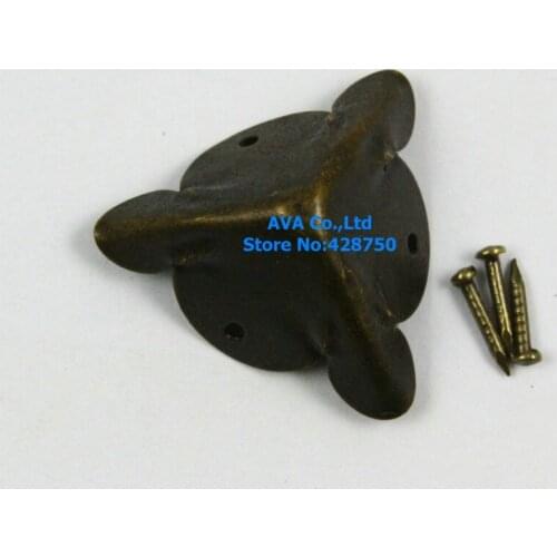40 Pieces 18mm Antique Brass Jewelry Box Corner Gift Box Corner Protector