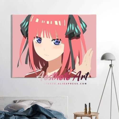 Nakano Nino GoToubun no Hanayome Anime Decoration Home Decor Canvas Painting Living Room Wall Art Pictures Posters Prints