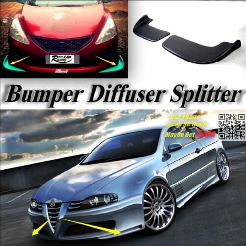 Car Splitter Diffuser Bumper Canard Lip For Alfa Romeo GT AR 2003~Onwork Tuning Body Kit / Front Deflector Fin Chin Decline Body