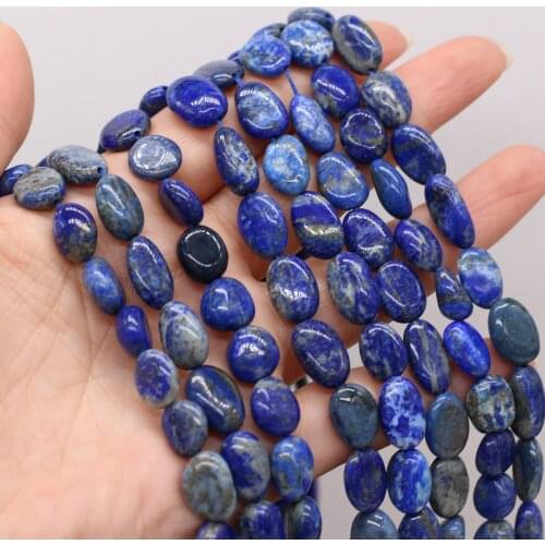 High Quality 10-12mm Lapis Lazuli Natural Semi-Precious Stone Beads for Jewelry Making Necklace DIY Bracelet Accessories 36cm