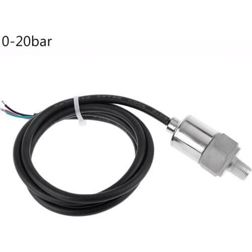 0-10/20/30bar Pressure Transmitter Transducer Sensor Oil Water 1/8" Input 5V DC Output 0.5-4.5V