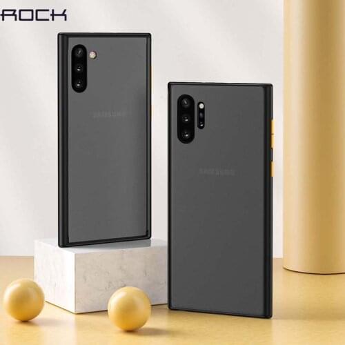 For Samsung Galaxy Note 10 Case ROCK Guard Pro Hard Matte Back + Soft Bumper Shockproof Cover for Samsung Note 10+ 5G