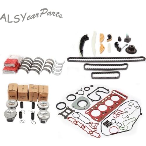 EA888 Engine Overhaul Kit 23MM Piston Timing Chain Tensioner Set Bearing Shells Gasket Seals For Audi A4 A5 Q5 VW Tiguan 2.0TFSI